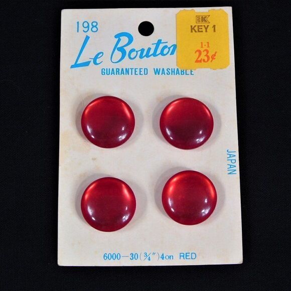 Vintage Buttons Lot German USA Japan - Picture 6 of 9